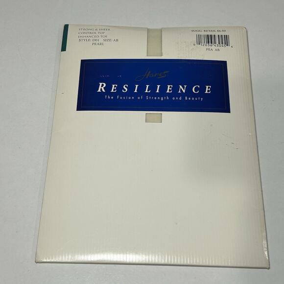 Hanes Resilience Pantyhose Control Top Enhanced Toe Pearl Size AB - Picture 1 of 3